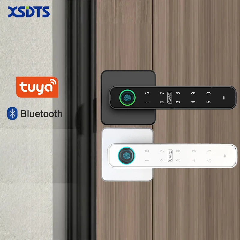 

Дверной замок с отпечатком пальца F3-S, умный цифровой вход без ключа, управление через приложение Tuya, квадратная ручка, электрический засов для дома