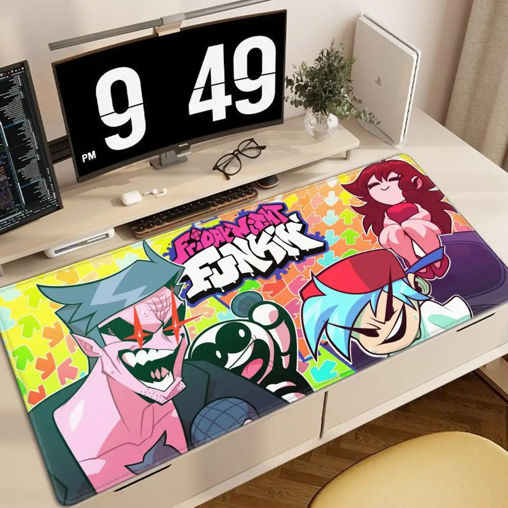 Large Mouse Pad XXL Gaming Accessories Office Gamer Keyboard Desk Mat Non-Slip Laptop Hot Games Friday Night Funkin FNF Mousepad