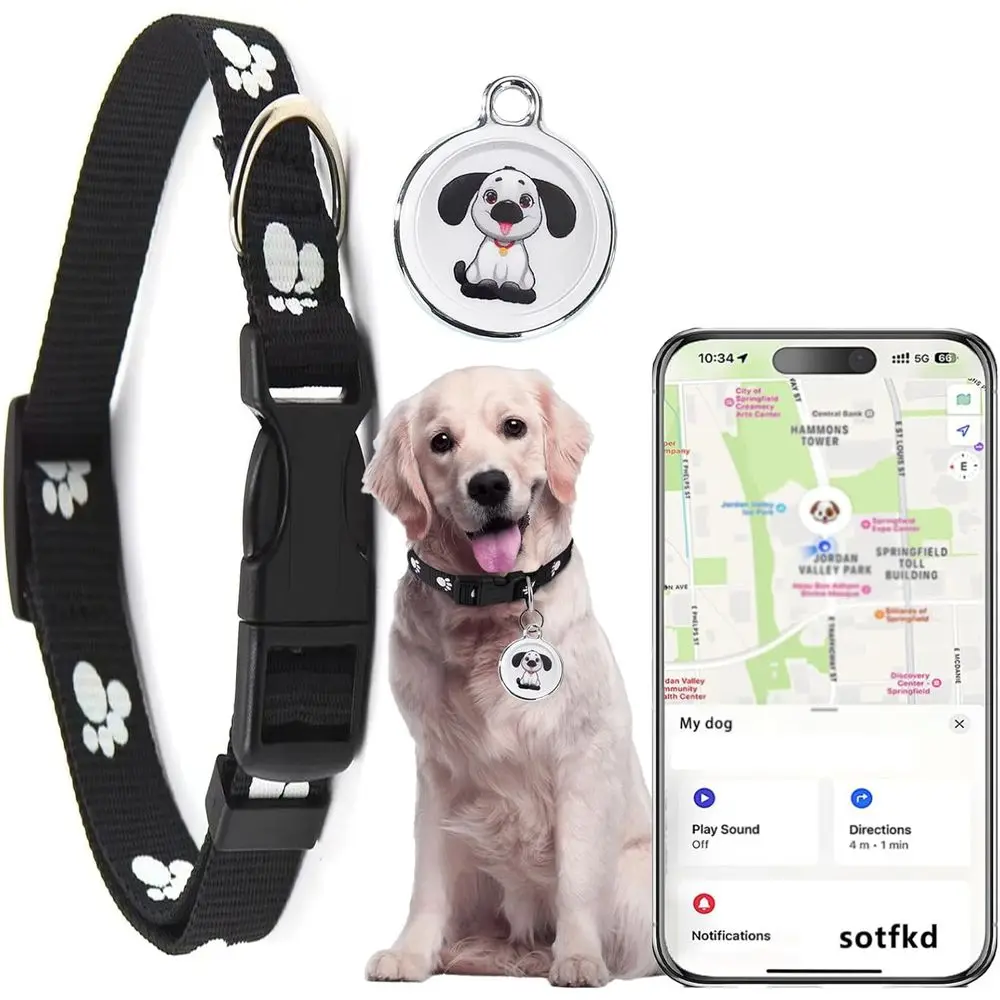 

Dog Tracker GPS-GPS Ошейник для собак-GPS-трекер для собак | Универсальный Android и iOS | Нет ежемесячной платы | Водонепроницаемый | Работает с любой кошкой