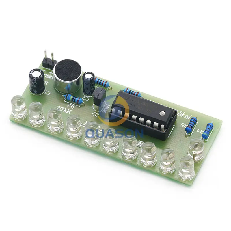 Voice activated LED Water Light Kit CD4017 Lantern Control Fun Electronic Production Teaching Training Diy Electronic Kit Module