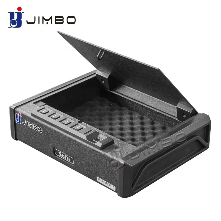 JIMBO Smart Steel Security deposit Biometric Fingerprint Hand Gun Box Safes