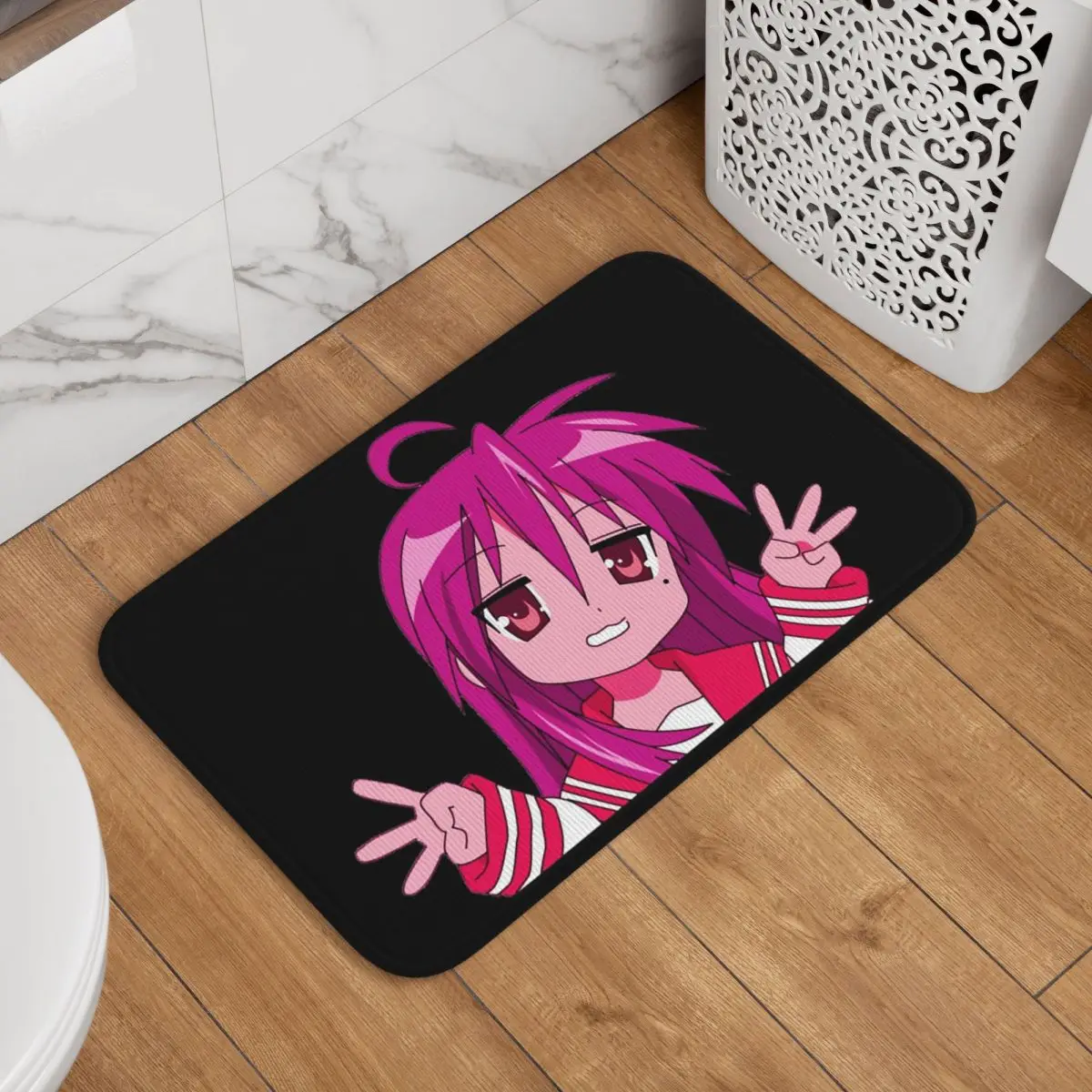 

Коврик для прихожей с изображением персонажей аниме Lucky Star, прочный напольный коврик для кухни, спальни, прихожей, домашний напольный коврик, коврик для ног