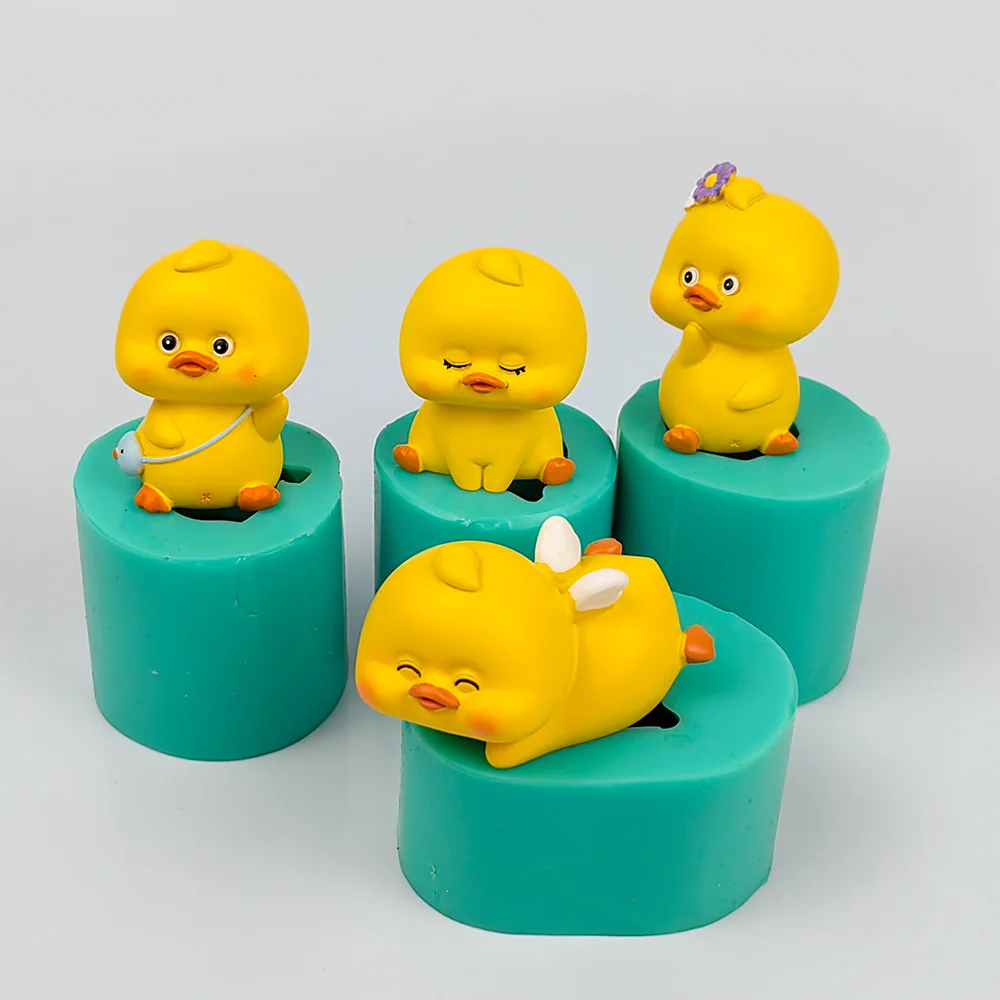 

PRZY 3D Yellow Duck Candle Mold DIY Silicone Animals Cake Mould Candle Soap Plaster Decoration Accessories Resin Molds DW0518