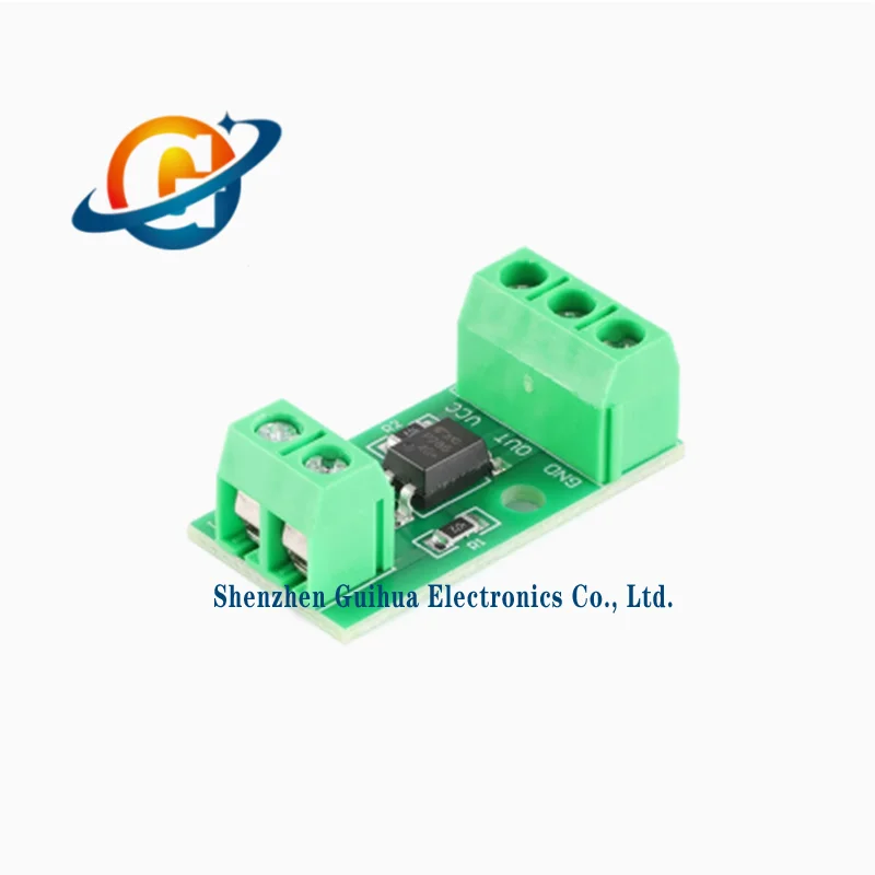2pcs original 1-channel optocoupler isolation module, optoelectronic isolator signal isolation and anti-interference 3-5V/12V/24