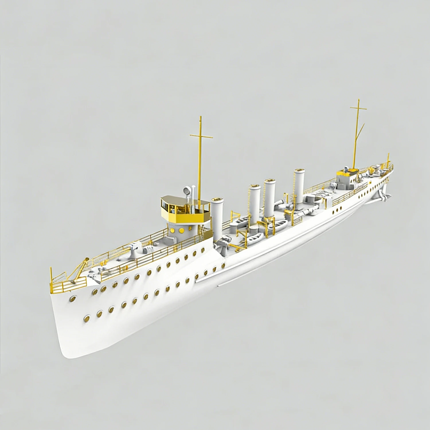 1/700 USS Smith DD-17 destructor 45cm hecho de Material de resina casco barcos modelo estático barco juguete ornamento modelo de buque de guerra