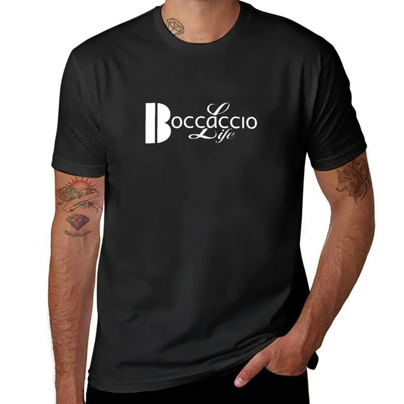 

Boccaccio Life II T-Shirt summer clothes sports fans Blouse mens big and tall t shirts