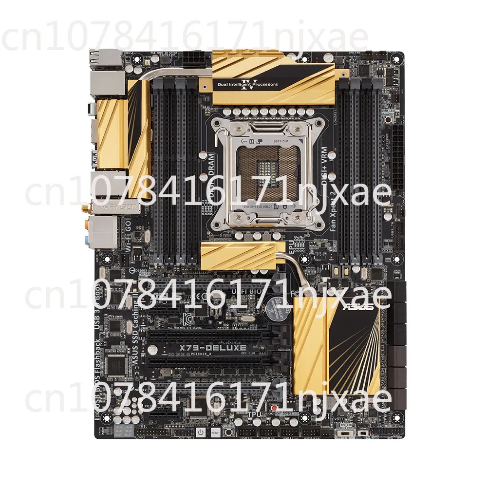

90% новая материнская плата для ASUS X79 DELUXE поддерживает стандарт DDR3 LGA2011 64 ГБ X79 2011 ATX