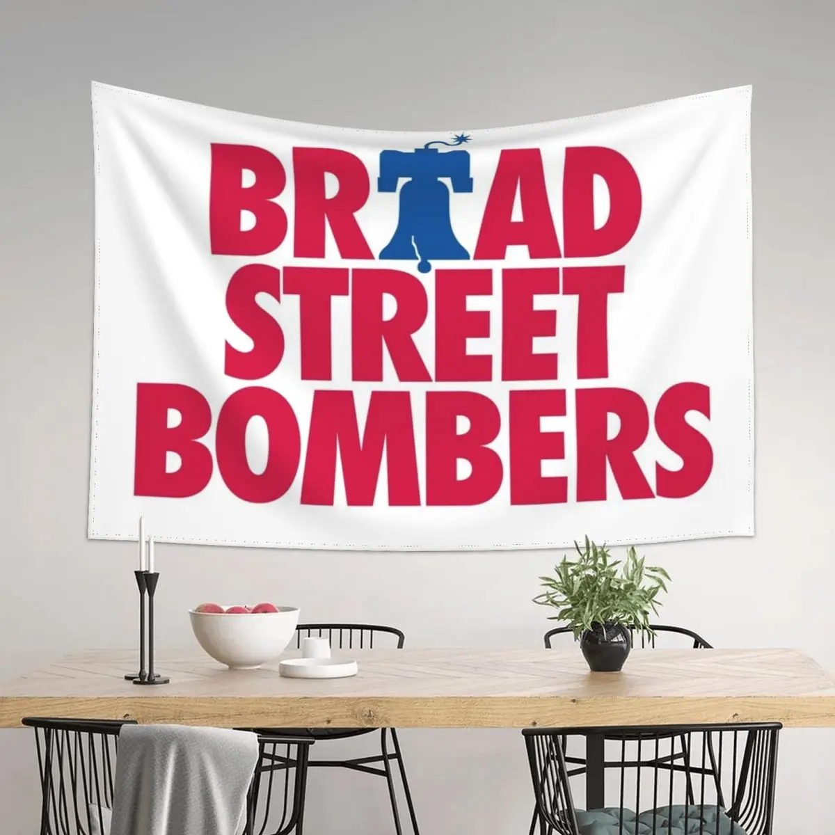 

Broad Street Bombers 2 - White Tapestry Room Decor Cute Aesthetic Room Decors Anime Decor Wall Tapestries Tapestry
