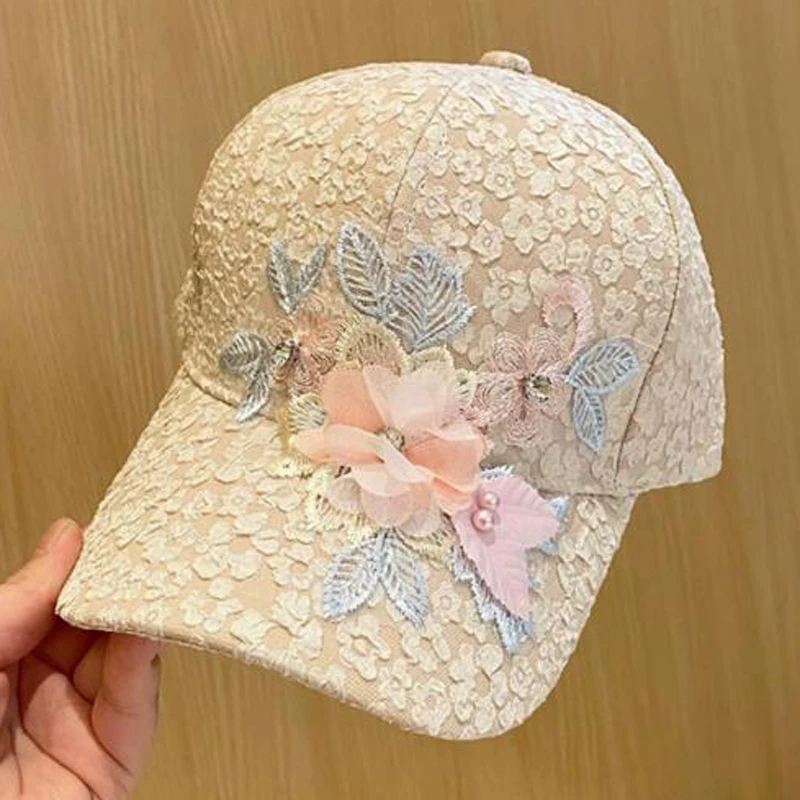 2024 New Embroidered Baseball Cap for Women Spring Summer Outdoor Sunscreen Unisex Snapback Hat Sports Casual Men Hip Hop Hat