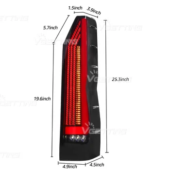 LED zadní světlo pro Toyota HiAce H300 2019 2020 2021 2022 2023 brzdové couvací světlo s dynamickým kouřovým objektivem 10 nejlepší prodej LED zadní světla pro Toyota Hiace - №5