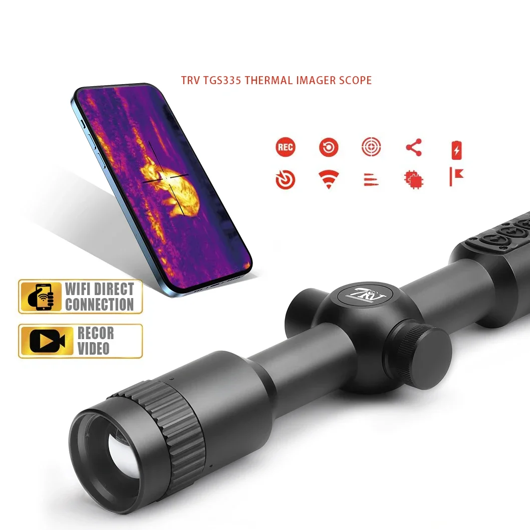 3-9x 384*288 Thermal Imaging Scope for Hunting Night Vision   Sight   35Len with Video Rec PIP WiFi