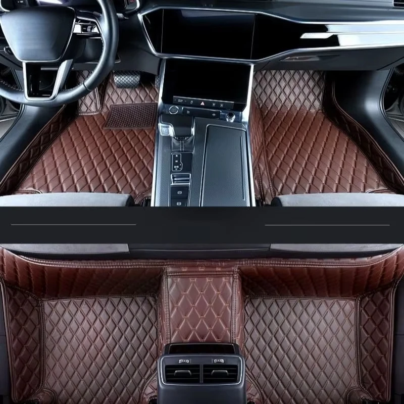 Manufacturer Direct Sales Of High-quality Double Line Diamond Nappa Car Mats Suitable For Aodi