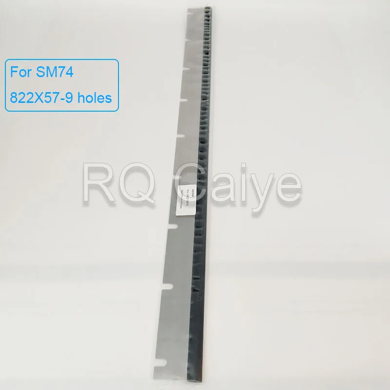 10Pieces heidelberg SM74 Wash Up Blade M2.010.403 825x60x0.5mm 822X57mm Printing Machine Spare Parts Cleaning Blade