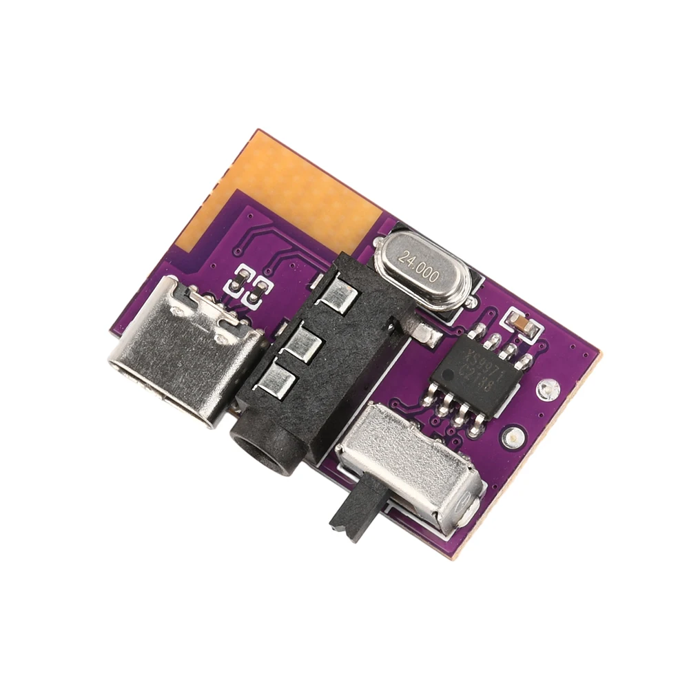 5W DC3.5V-5V Single Channel Audio Amplifier Bluetooth Decoding Board Supports TWS Pair TYPE-C