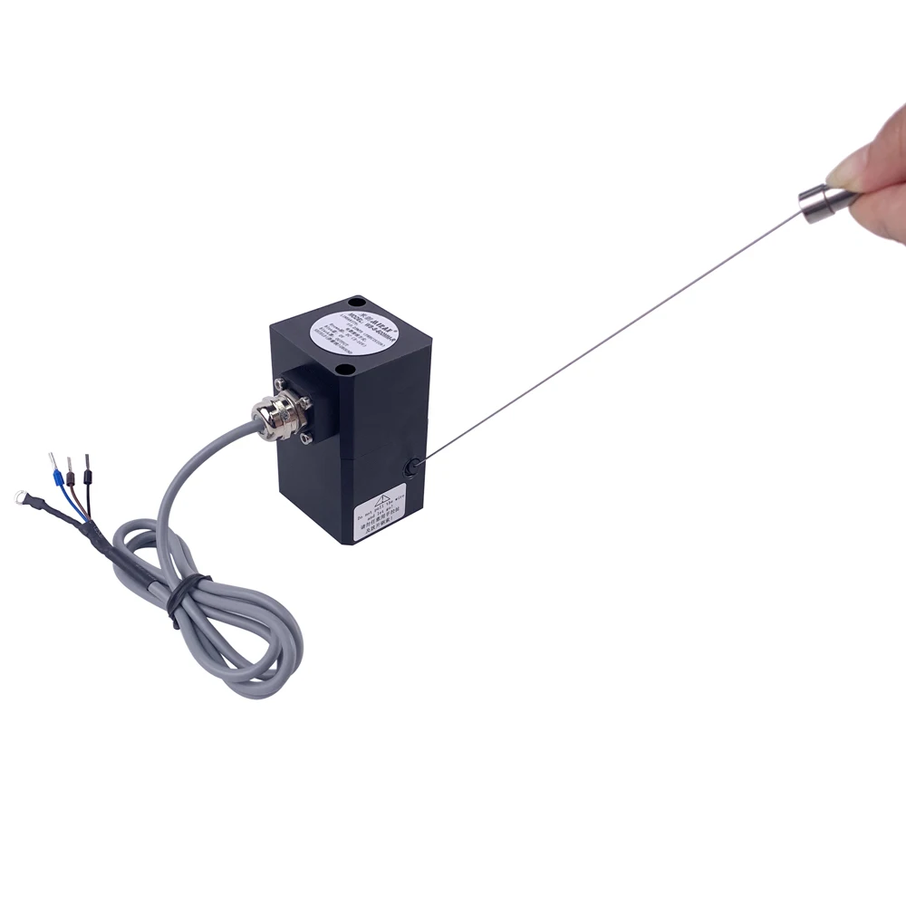 MIRAN WS-S-1000mm-R Wire Rope Sensor Angle of Incline 40-50 Degrees High Precision Wire Sensor Potentiometer