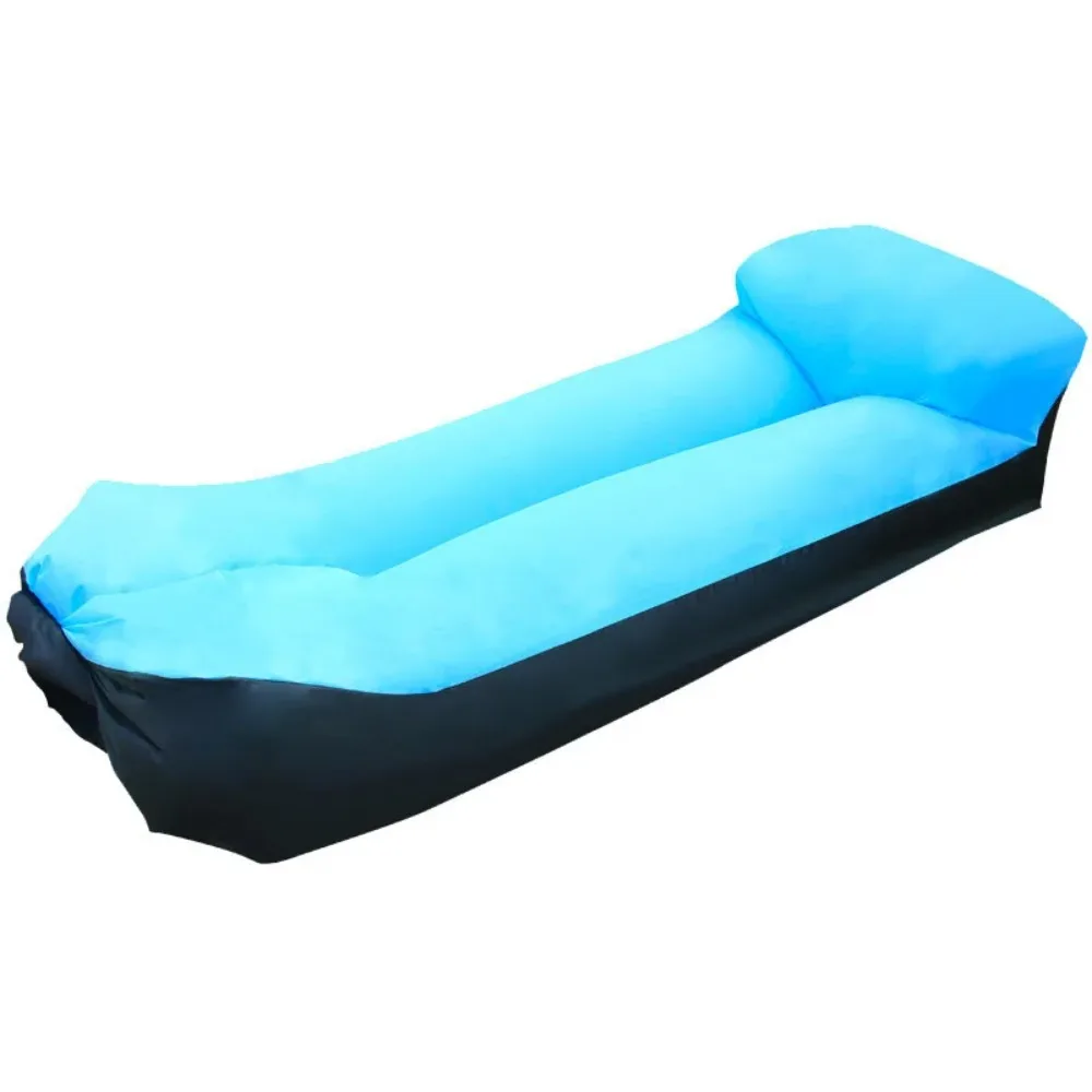 Outdoor Portable Inflatable Sofa Inflatable Outdoor Air Sun Inflatable Lounger Blow Up Chair Bag Banana Camping Air Bed Beanbag image 5