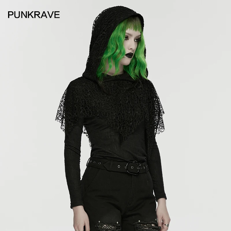 PUNK RAVE Women's Wasteland Punk Hooded Design 