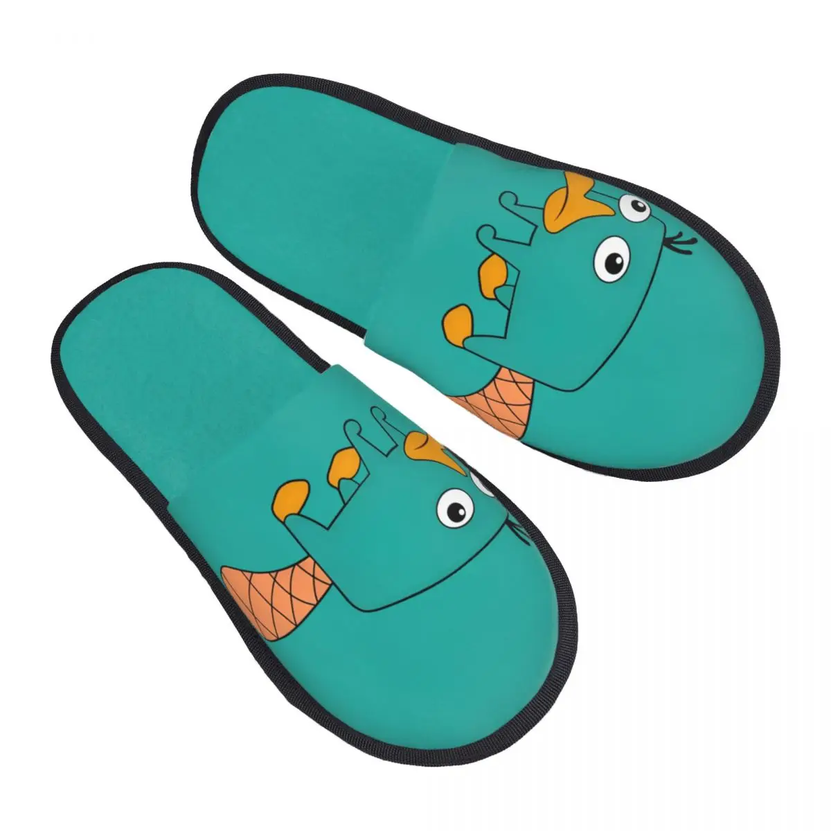 

Custom Perry The Platypus Memory Foam Slippers Women Comfy Warm Funny Catoon House Slippers