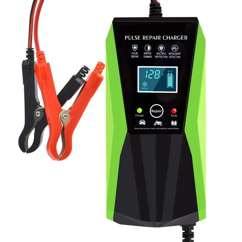 

12V charger cross-border spot wholesale pulse repair 10A battery car battery charger 12V charger