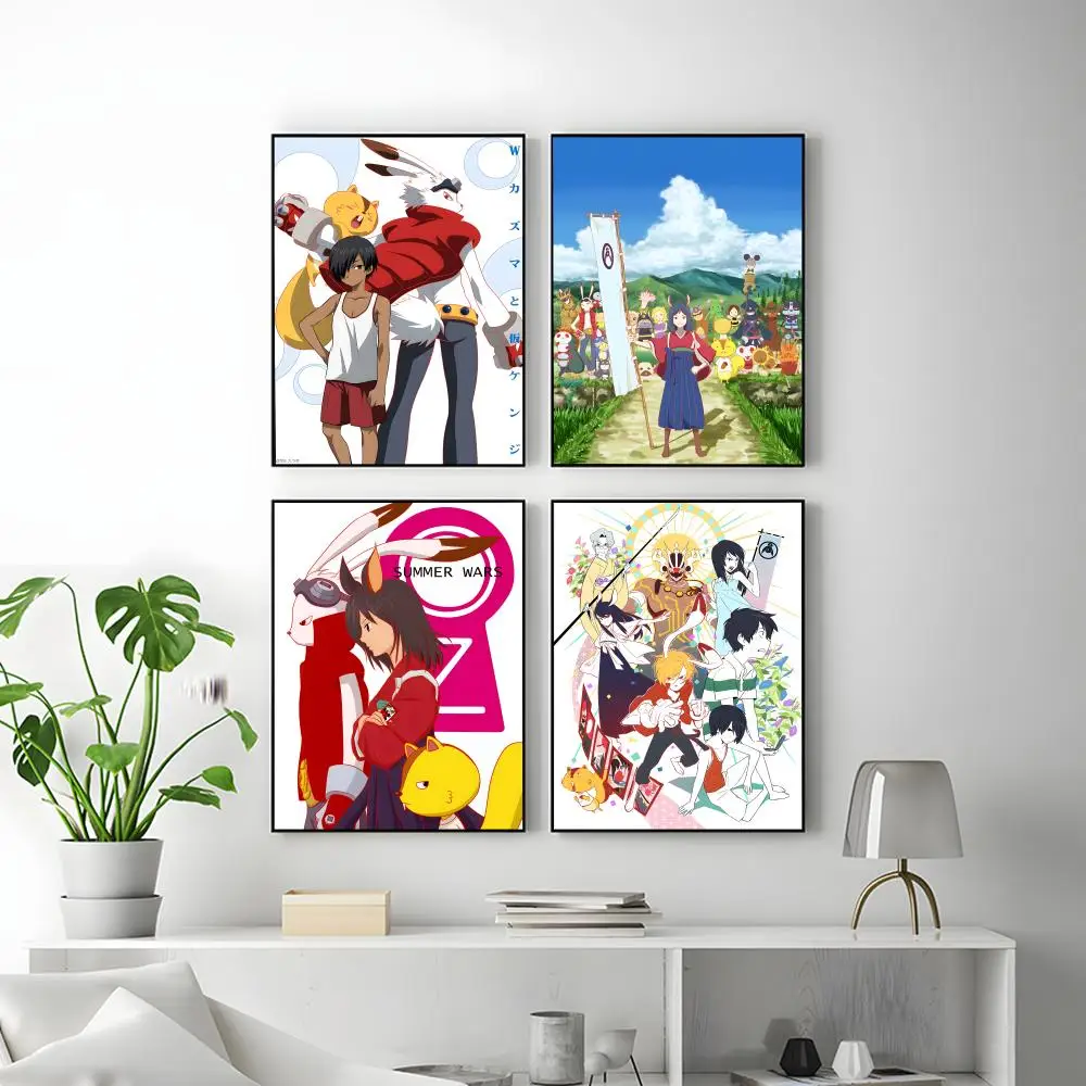 Anime S-Summer W-Wars Poster HD Versatile Waterproof Wall Decor Self Adhesive Perfect for Any Room & Ideal Gift