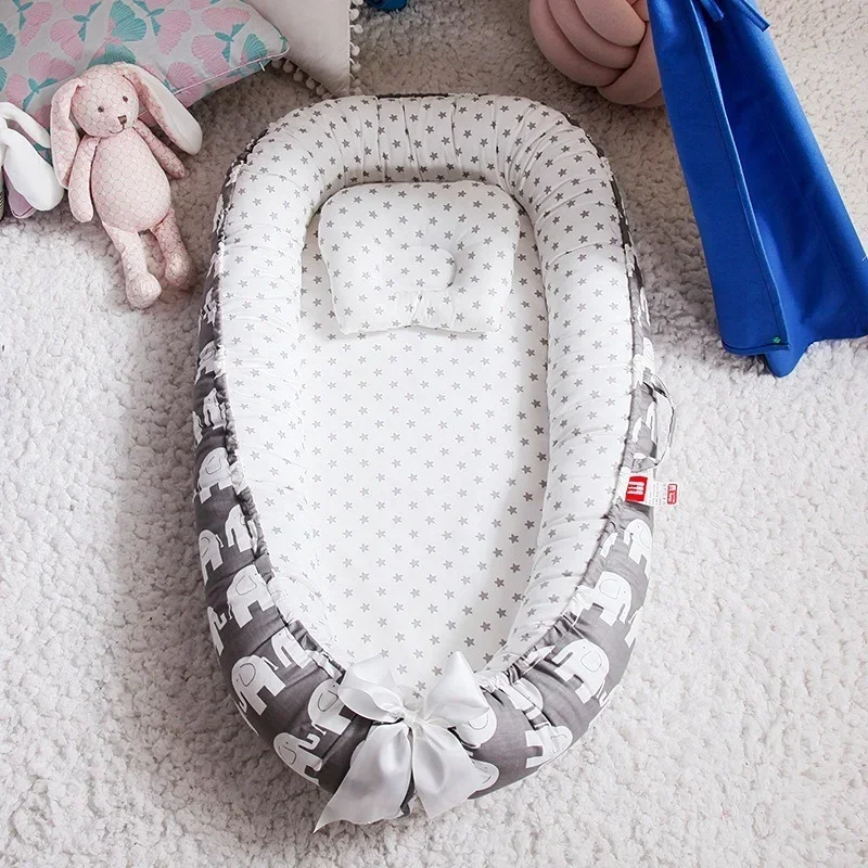 Co-sleeping Bed Nest for Baby Newborn Toddler Bassinet Fence Bumper Crib Infant Cradle Cot