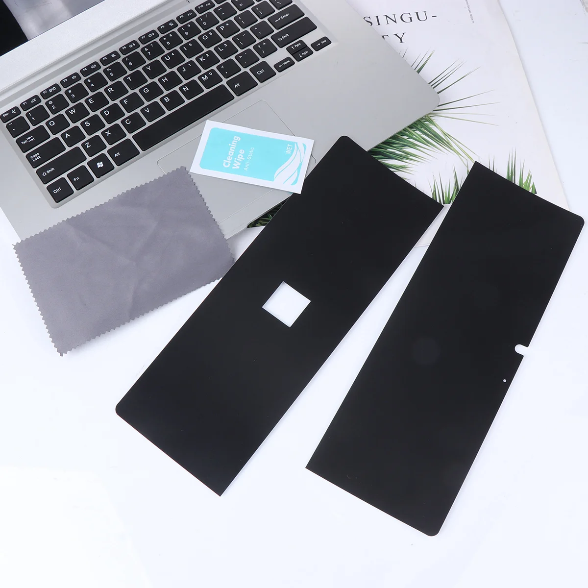 

1Pcs Tablet Pc Stickers Pet Material Metal Texture Scratch Resistant Air-Conducting Groove Self-Adhesive Decal for