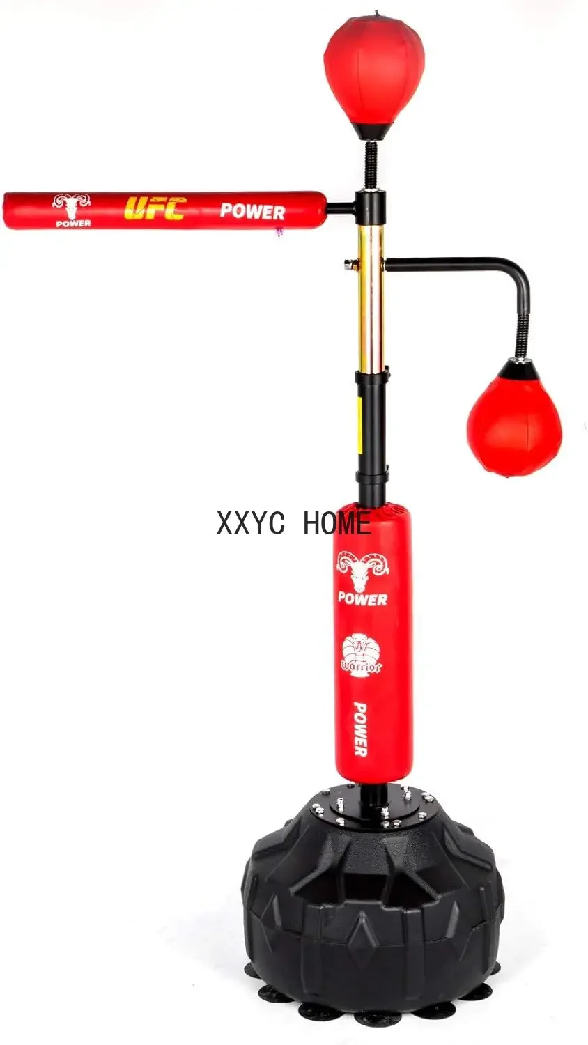 Happybuy Boxing Speed Trainer, Punching Bag Bar, Training Boxing Ball with Reflex Bar & Gloves, Solid Speed Punching Ba