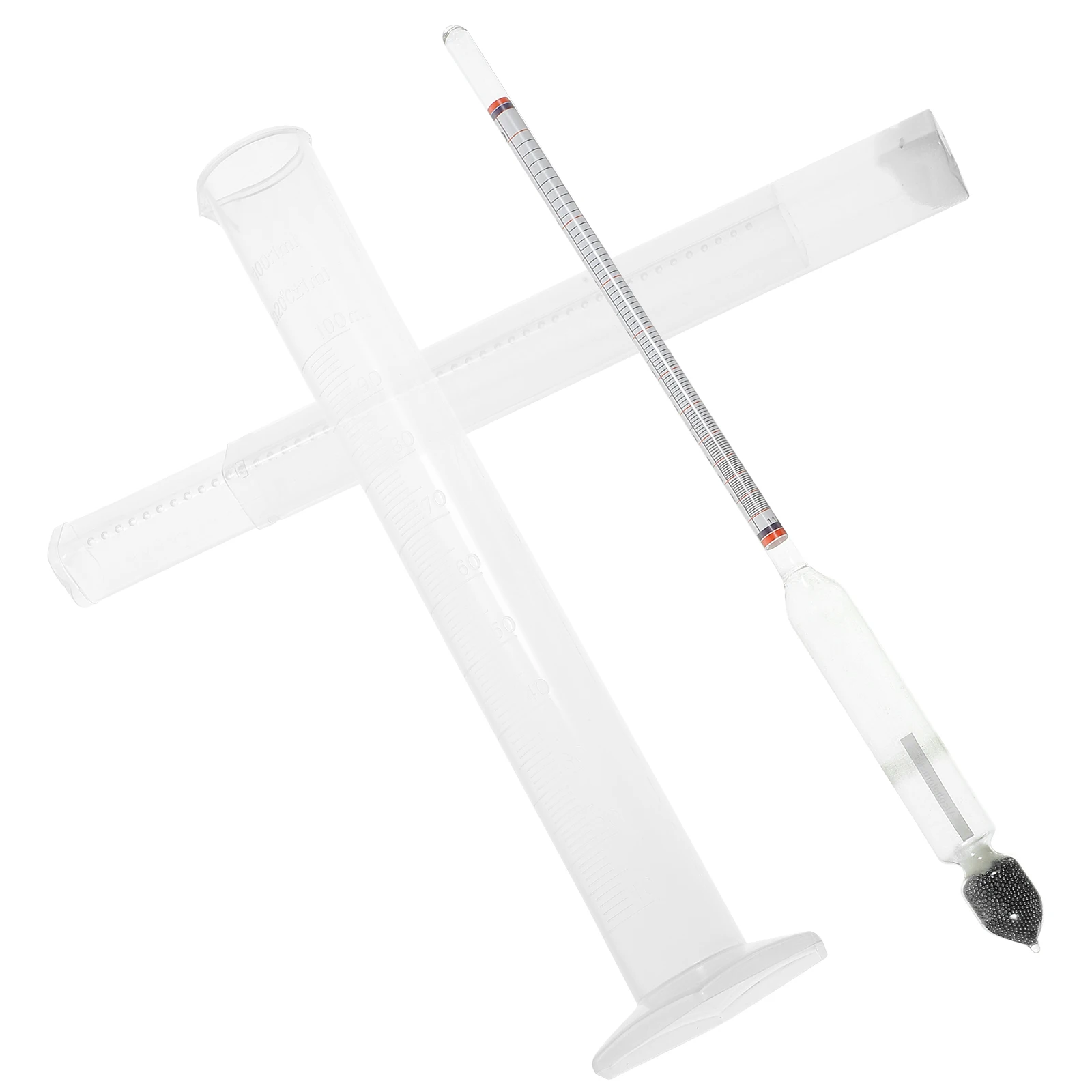 

1 set Alcohol Hydrometer Test Jar Kit Brewing Beer Making Specific Meter Glass Plastic Measuring Tool Home Use