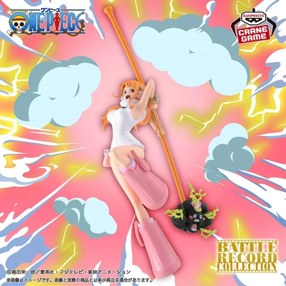 

In Stock Bandai Original BANPRESTO One Piece BATTLE RECORD COLLECTION BRC Nami Anime Figure Model Toys Desktop Collection Gifts