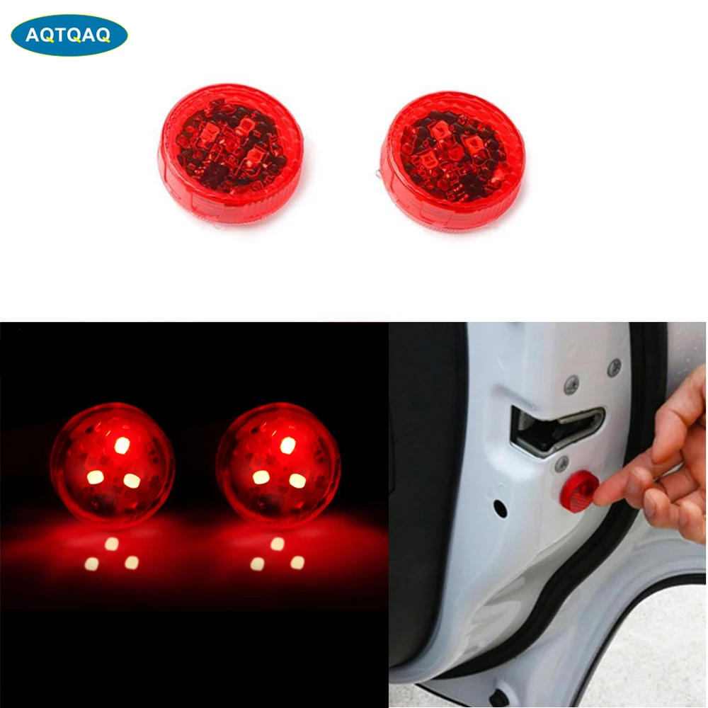 

1Pair Car Door Warning Light LED Decorative Light Wireless Anti-Tailing Strobe Light Open The Door Anti-Collision Sensor Light