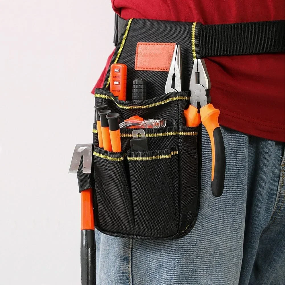 Adjustable Tool Belt with Multiple Storage Pockets for Electricians Carpenters and Construction Workers Comfortable Fit
