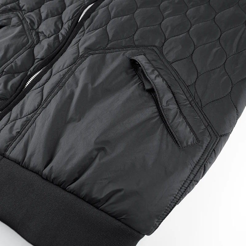 سترة بيسبول شتوية ناعمة مقاومة للرياح للرجال، معطف مبطن بالقطن، خفيف الوزن، دافئ، كاجوال، طراز رياضي #5