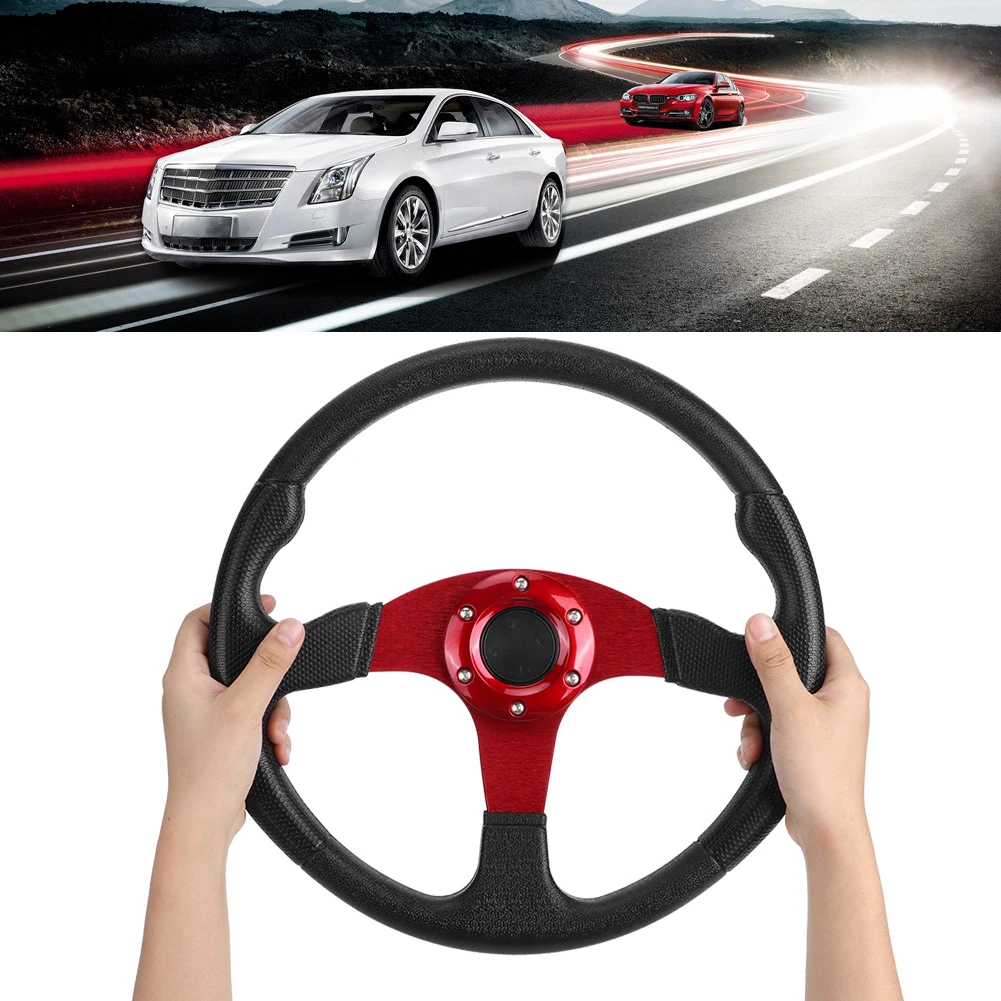 

350 мм/14 дюймов гоночный автомобиль спортивный руль блюдо 6 модифицированный аксессуар дрейфующий руль руль