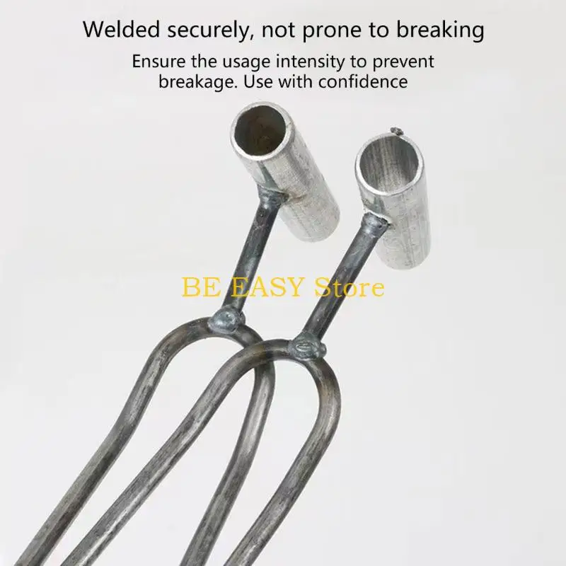 E28F High Strength Iron Hand Cultivator 2 Prong Design For Easy Soil Loosening And Weeding Garden Tool 270mm