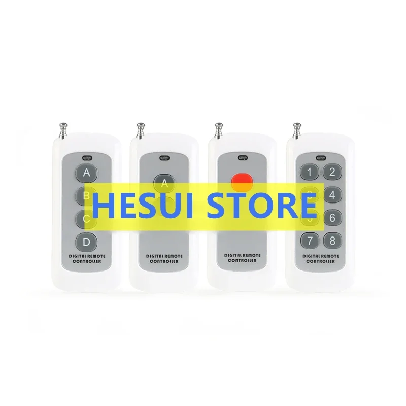 1000m 315MHz remote White 1/2/4/8 key Wireless remote controller