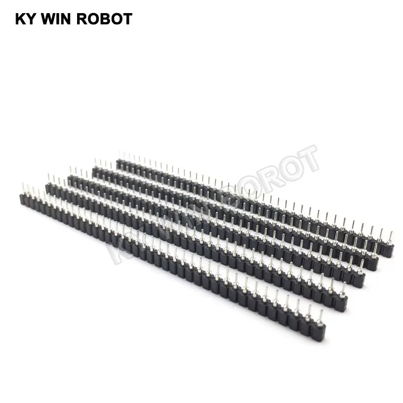 10pcs/lot 40P female header 1x40 Pin 2.54 Round Female Pin Header connector 1*40 hole Single inline row needle seat hole row