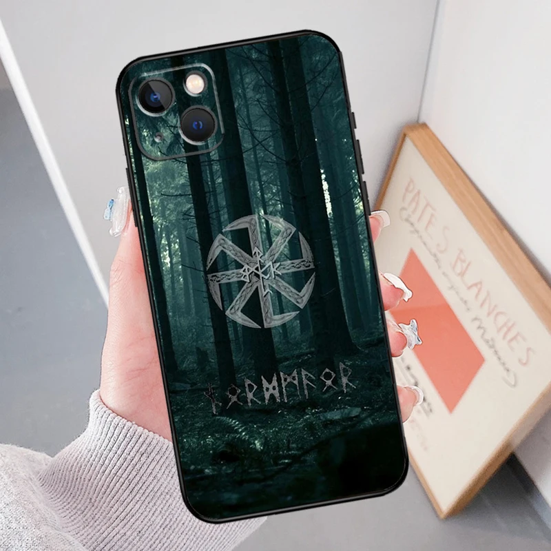 Forest Nordic Runes Case For iPhone 16 15 Pro Max Plus 12 13 Mini 11 14 Pro Max XS X XR SE 2020 2022 Cover