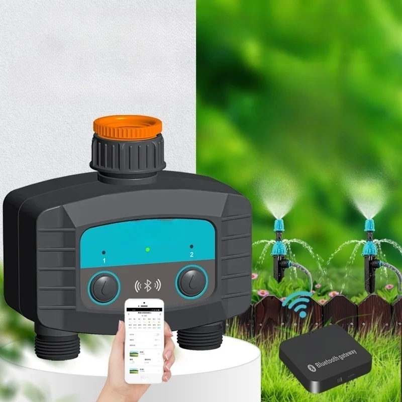 Controller di irrigazione Bluetooth wireless 2025 Timer a doppia uscita per prato e giardino