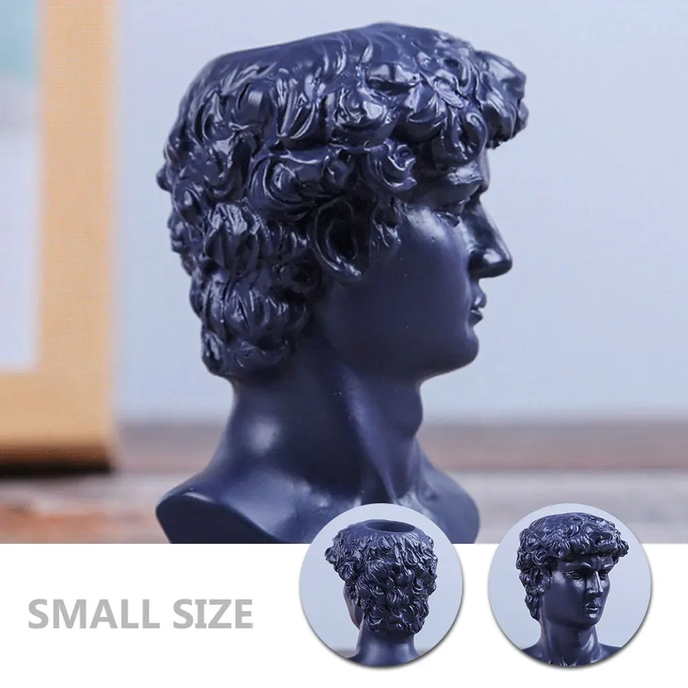 

Resin David Statue Home Decor Sculpture Toothpick Dispenser for Indoor Office Bedroom Desktop Ornament Gift Resin David Figurine