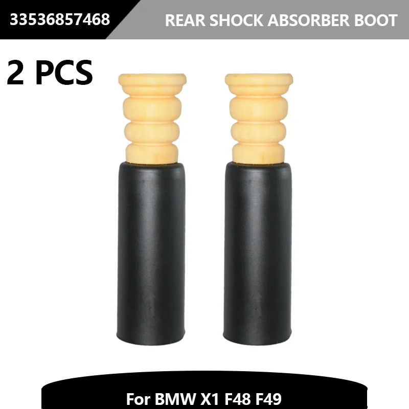 2PCS Rear Shock Absorber Boot Rubber Buffer Block Suspension For BMW X1 F48 F49 33536857468