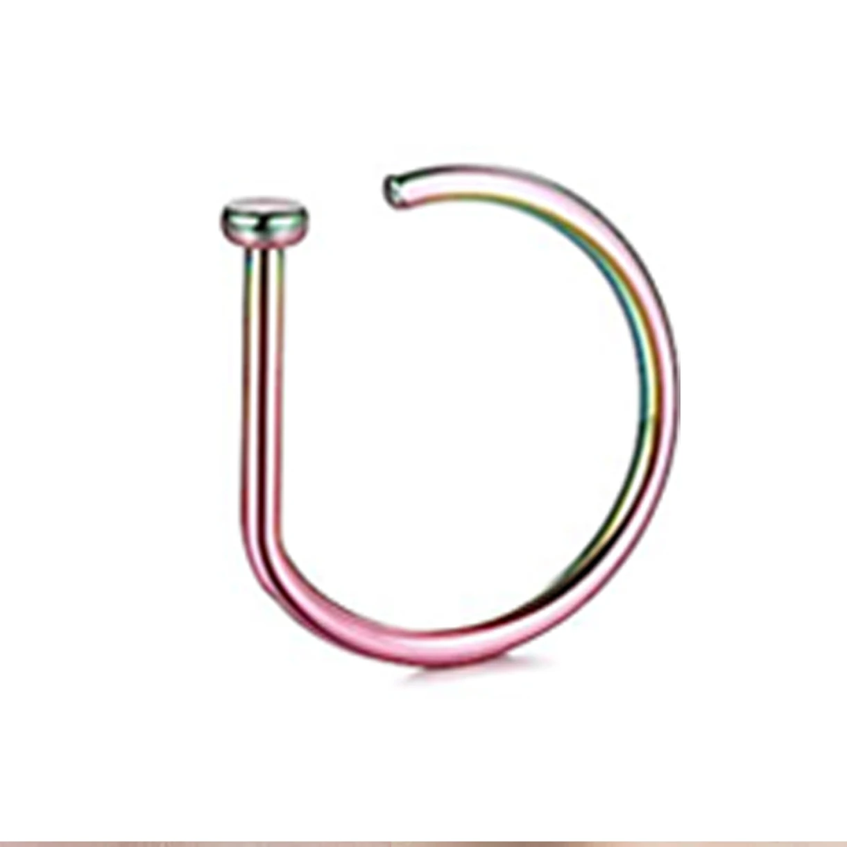 Künstlicher Nasenring zum Aufstecken aus Edelstahl, nicht durchdringend, Nasenclip, Körperschmuck, Unisex, minimalistisch, Punk