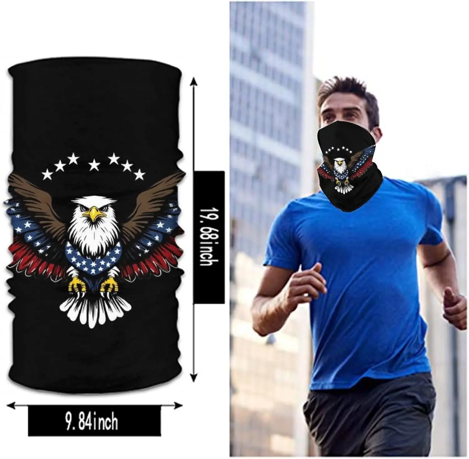 Masker Ski untuk Pria Penutup Wajah Penghangat Leher Ramah Kulit dengan Penutup Wajah untuk Aktivitas Luar Ruangan untuk Bersepeda Motor, Bersepeda, Berlari