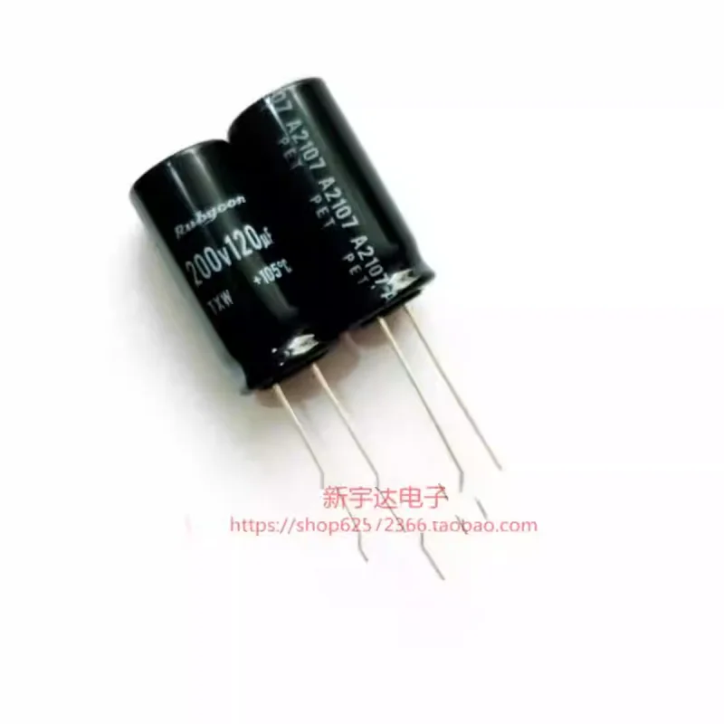 

10-100 шт. 200В 120мкФ 12.5X25 Ruby TXW Высокочастотный низкозатратный оригинальный электролитический конденсатор 120мкФ 200В