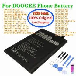 Original Battery For DOOGEE S96 S97 S98 V20 S86 S88 Pro S50 S60 S30 X55 BL7000 N10 N20 BL12000 Pro BL5500 S55 S70 lite X9 Pro