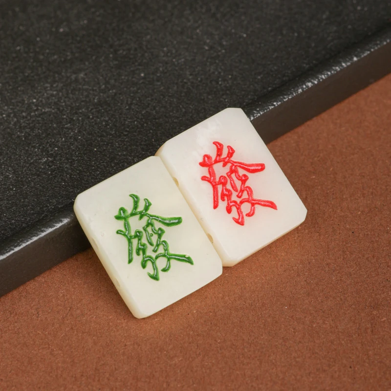 Tibetan-style bone engraved cloud semi-finished accessory 108 beads Buddhist pendant decoration