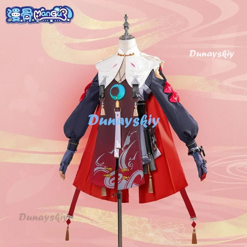 Wuthering Waves Danjin Cosplay Costume Wig Dress Uniform Midnight Rangers Mutant Resonator Jinzhou Huanglong Women Customized