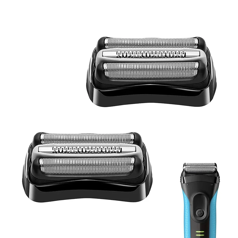 

21B Replacement Foil Heads For Braun Series 3 Shaver 3000s,3010s,3020s,3030s,3040s,3050cc,3070cc,3080s,3090cc,320,330,340,350cc