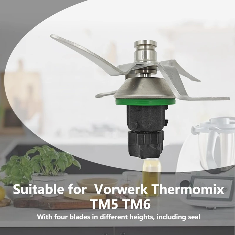 Lama di ricambio per Vorwerk Thermomix TM5 TM6 accessori per robot da cucina parti della testa del coltello in acciaio inossidabile