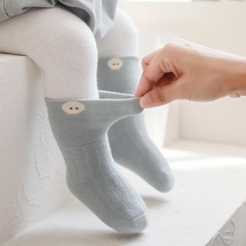 Thickened Terry Warm Baby Socks New Winter Newborn Toddler Kid Soft Rib Cuff Mid Sock Cotton Girl Infant Boy Boneless Socks 0-3Y