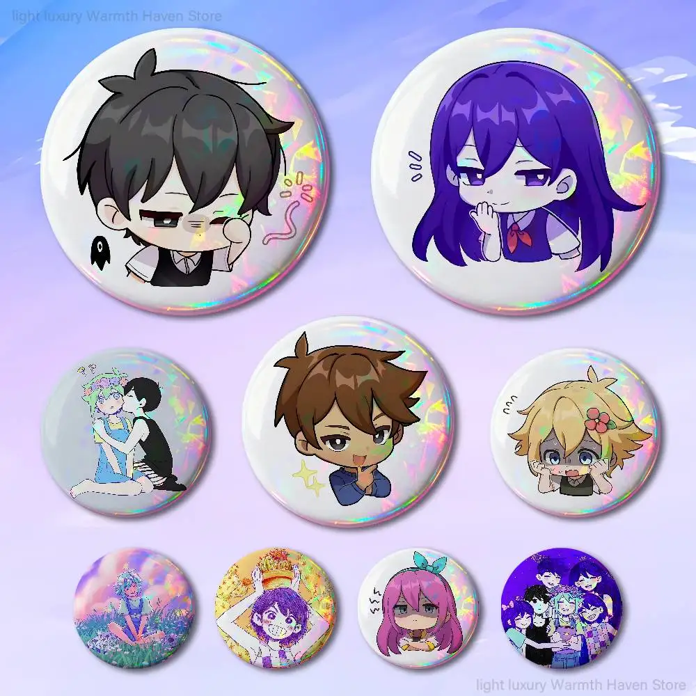 

Game O-Omori Pins 58mm Cute Cartoon Badge Handmade Brooches for Backpack Accessories